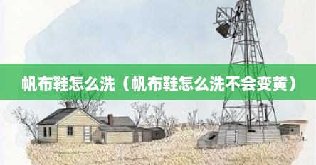 帆布鞋怎么洗（帆布鞋怎么洗不会变黄）