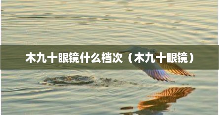 木九十眼镜是品牌吗（木九十眼镜有假货吗）