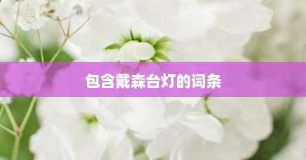 包含戴森台灯的词条