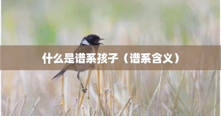 什么是谱系孩子（谱系含义）