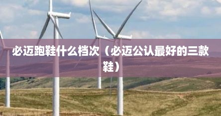 必迈跑鞋什么档次（必迈公认最好的三款鞋）