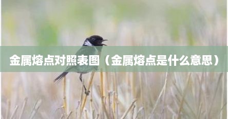 金属熔点对照表图（金属熔点是什么意思）