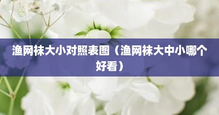 渔网袜大中小哪个显瘦（渔网袜适合穿多大的）