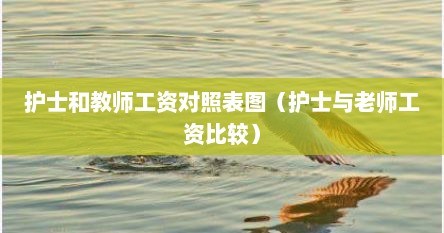 护士和教师工资对照表图（护士与老师工资比较）