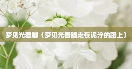 梦见光着脚走路硌脚（梦见光着脚走泥路是什么意思）