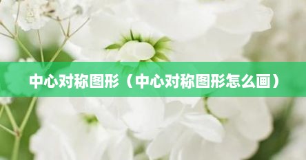 中心对称图形（中心对称图形怎么画）