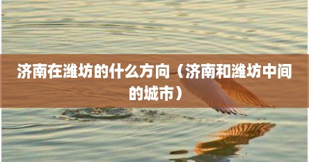 济南在潍坊的什么方向（济南和潍坊中间的城市）