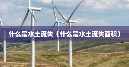 什么是水土流失动画（什么是水土）