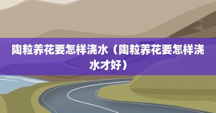 陶粒养花要怎样浇水（陶粒养花要怎样浇水才好）