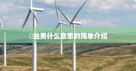 屌丝男什么意思的简单介绍