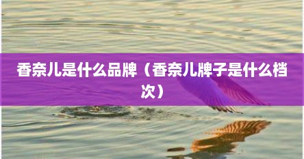 香奈儿是什么品牌（香奈儿牌子是什么档次）