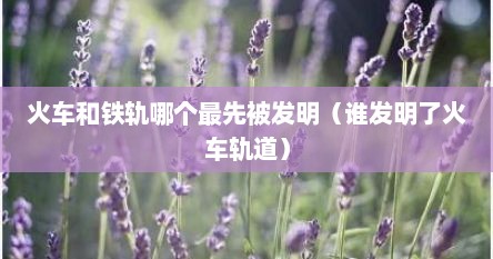 火车和铁轨哪个最先被发明（谁发明了火车轨道）