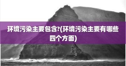 环境污染主要包含?(环境污染主要有哪些四个方面)