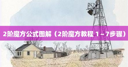 2阶魔方公式图解（2阶魔方教程 1～7步骤）