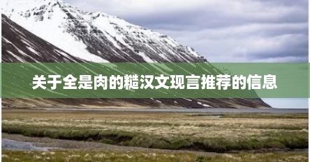 关于全是肉的糙汉文现言推荐的信息