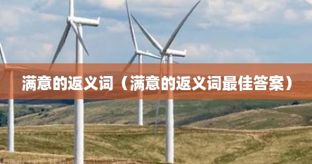 满意的反义词是什么(最佳答案)（满意的反义词是什么反义词）