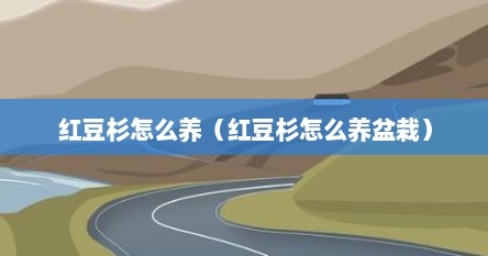红豆杉怎么养（红豆杉怎么养盆栽）