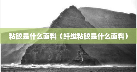 粘胶是什么面料（纤维粘胶是什么面料）