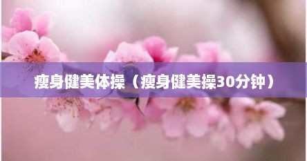 瘦身健美体操（瘦身健美操30分钟）