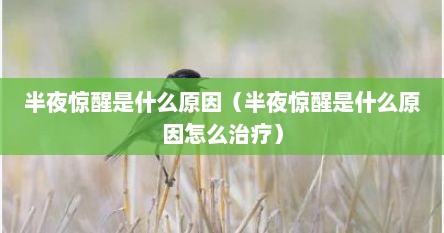 半夜惊醒是什么原因（半夜惊醒是什么原因怎么治疗）