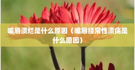 嘴唇溃烂是什么原因（嘴唇经常性溃疡是什么原因）