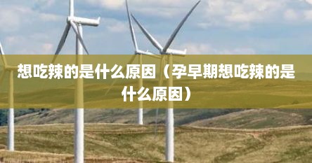 想吃辣的是什么原因（孕早期想吃辣的是什么原因）