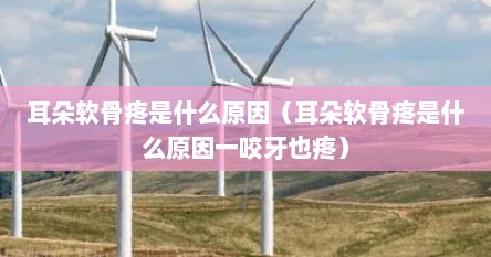 耳朵软骨疼是什么原因（耳朵软骨疼是什么原因一咬牙也疼）