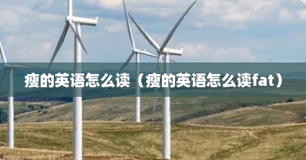 瘦的英语怎么读（瘦的英语怎么读fat）