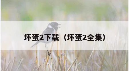 坏蛋2下载(坏蛋2全集)