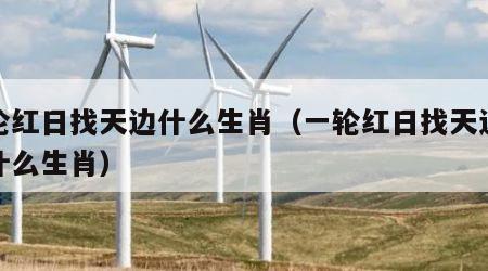 一轮红日找天边什么生肖(一轮红日找天边是指什么生肖)
